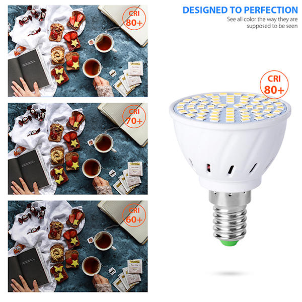 110V 220V LED-odlingslampa E14 MR16 GU10 E27 Full Spectrum Gro E27 Warm White