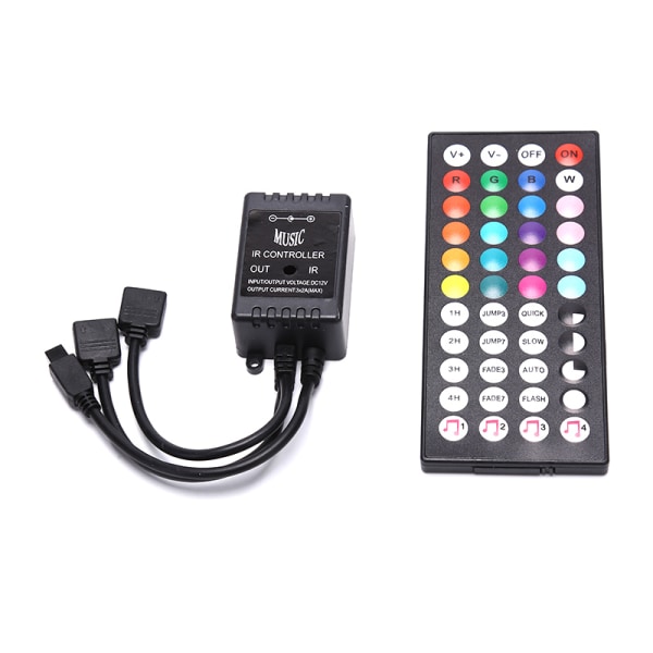 DC12V 44 Keys Music IR Controller Fjärrkontroll För RGB LED Strip musik