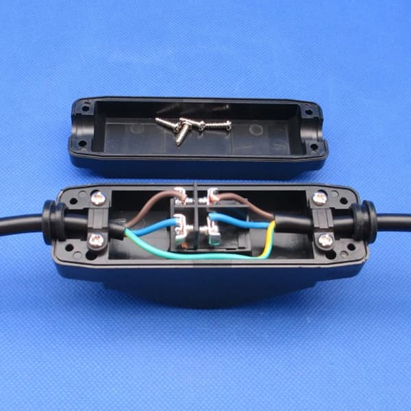 JR-617 vattentät in line switch sladdbrytare rund tråd dubbel Red E
