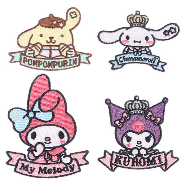 1st Sanrio Kuromi Cinnamoroll Anime smältbara lappar på kläder C