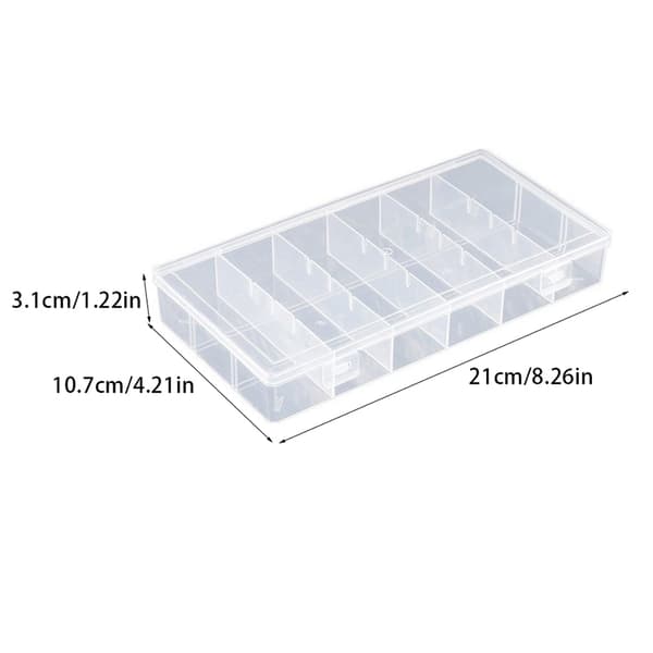 Transparent fruktgaffel förvaringslåda Plast case Adjusta