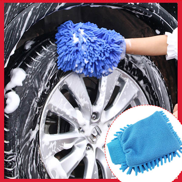 Lack Cleaner Microfiber Chenille Biltvätt Rengöringshandske