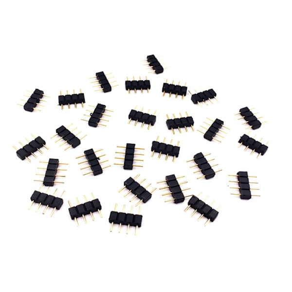 10st/lot 4-stifts RGB-kontakt Adapterstift hantyp dubbel 4stift