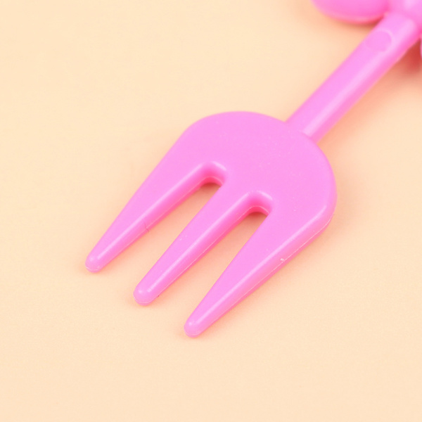 10st Mini Kids Animal Fruit Picks Forks Lunchbox Tillbehör De