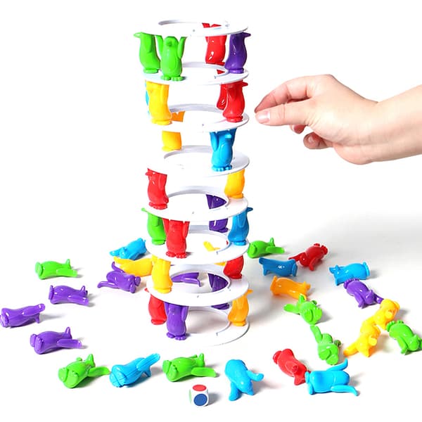 Kids Penguin Tower Kollaps Balans Crazy Penguin Game Party Bo