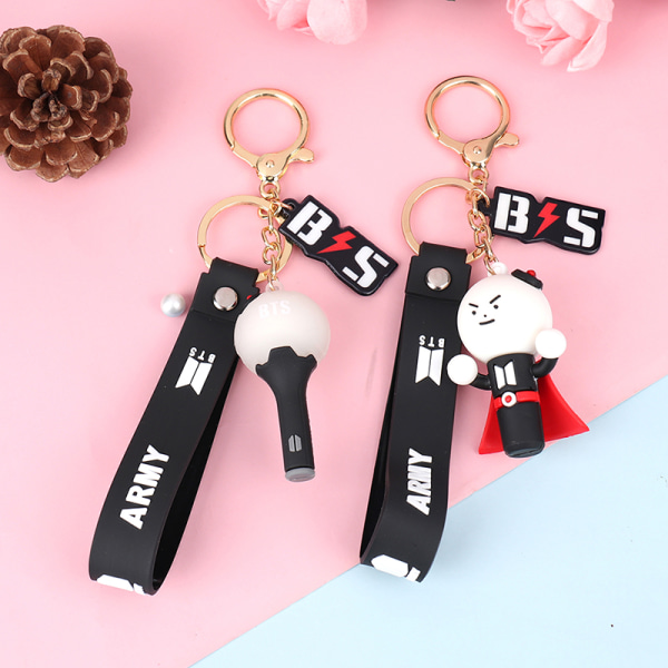 Kpop BTS TWICE NCT EXO BLACKPINK GOT7 Light Stick Pendant Keych N3