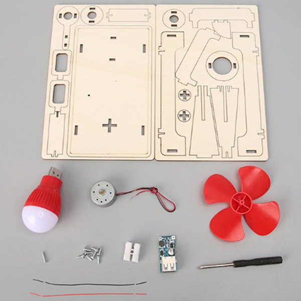 1Set DIY vetenskapligt experiment läromedel för vindkraftverk