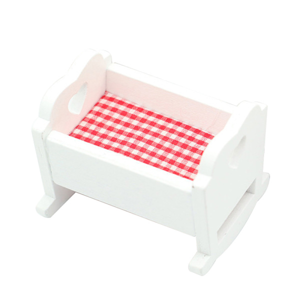 1:12 Dockhus Miniatyr barnkammare Baby Spjälsäng Baby möbel