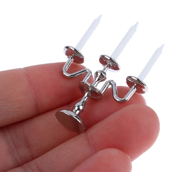 Dockhus Miniatyr Ljusstake Ljusstake Dock Tillbehör