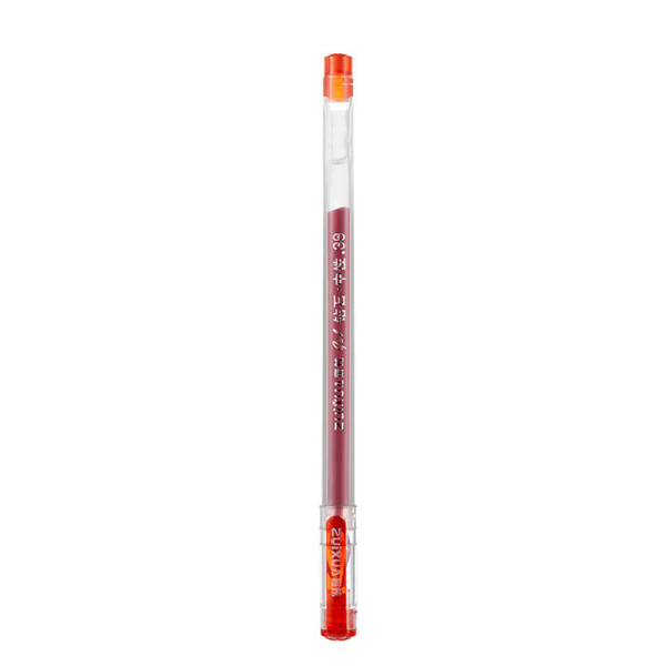 0,38 mm Bläck med stor kapacitet Diamond Tip Gel Pen Refill Exam Signi Red