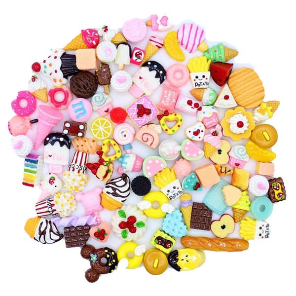 10st e Mini Candy Donut Bread Dollhouse Miniature Cake Home C P7