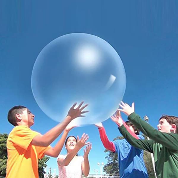 Bubble Ball Giant Elastisk Vattenfylld Ball TPR Interactive Swi Pink