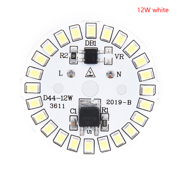 LED-lampa Patch Lamp SMD Plate Circular Module Light Source Plat 12w white