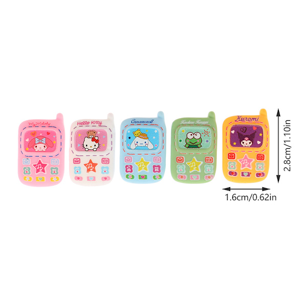 5st Dollhouse Simulation Miniature Mini Resin Mobiltelefon Mod
