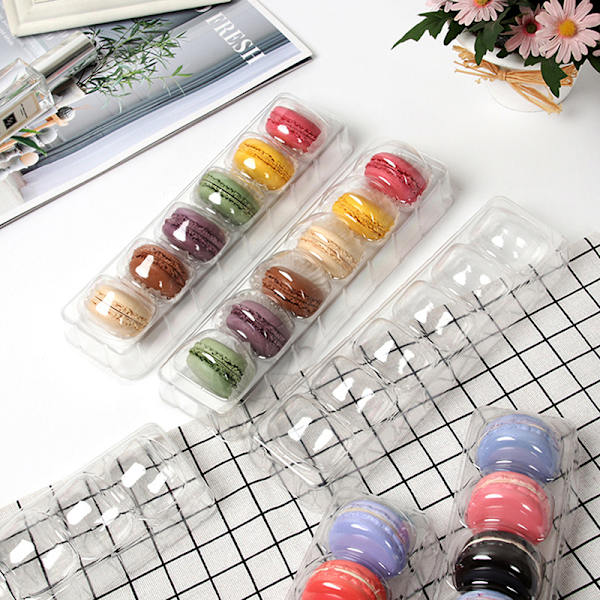 5 st aron PET-kakaförpackningslådor Hem Dessertaffärspapper C