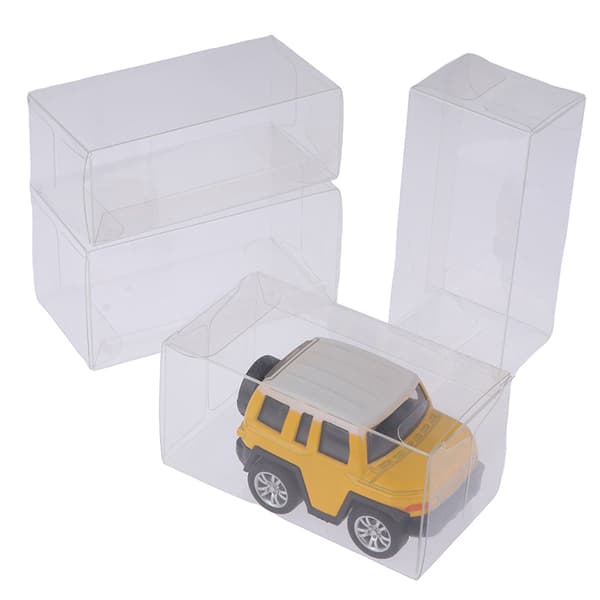 1Set 1:64 Bilmodell Display Box Transparent case PVC 5Pcs-3*4*8.2cm