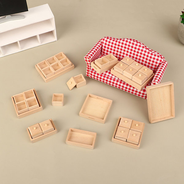 1/12 Dollhouse Miniatyrbricka Mini Doll House Möbeldekorat A8