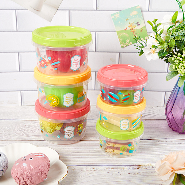 250/500 ml e Cartoon Lunchbox Barnbehållare Bärbar Bento St Red 250ML(Low Style)