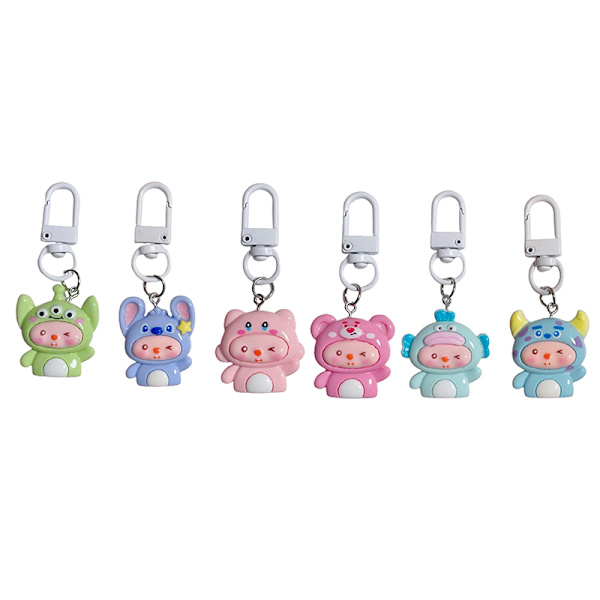 e Cartoon Anime Nyckelring Student Ryggsäck Case Pendan A5