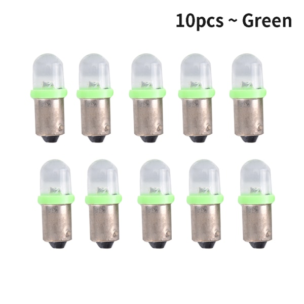 10 ST BA9S LED-lampor Bil Instrument Cluster Lampor Dashboard La White