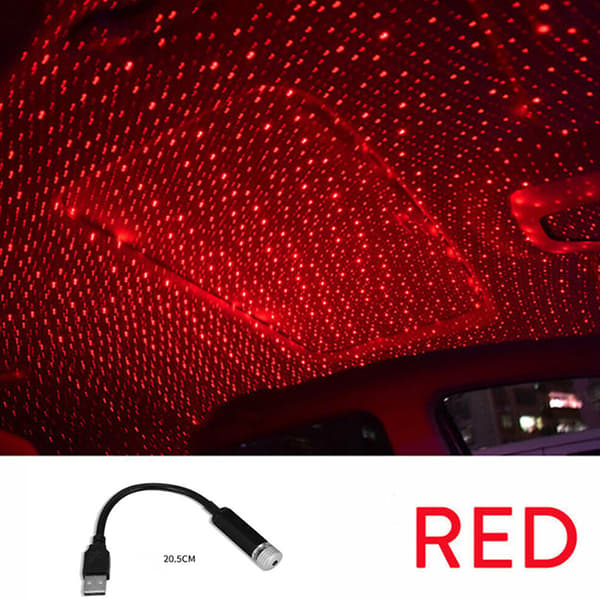 Romantisk LED Starry Sky Night Light 5V USB driven Galaxy Star Red