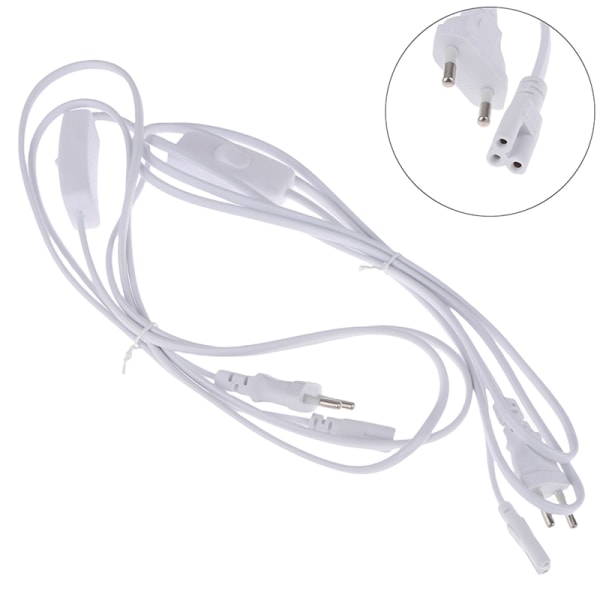 1,8m Belysningstillbehör 220V EU Plug Switch Kabel För T5 LED Tu A1
