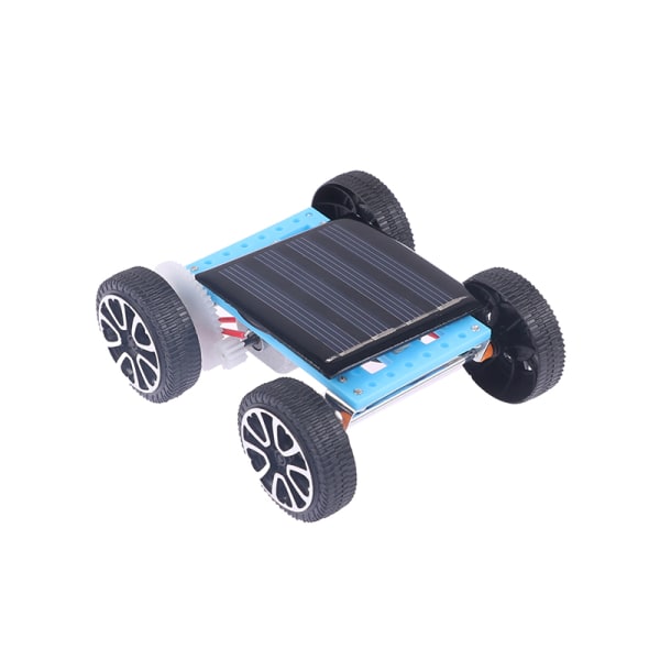 DIY Mini soldriven leksaksbil för barn Solar Power Toy Assembl