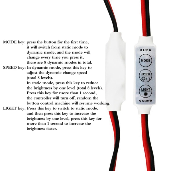 2st DC 12V 24V 3*4A Mini Led Controller Dimmer Driver to Contr A