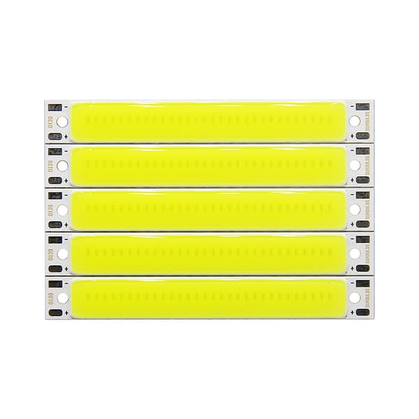 Hot rea 3V 3,7V DC 60mm 8mm LED COB Strip 3W Varm Kall Vit B cold white