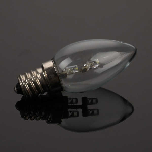 E12 LED Kandelaber Glödlampa 4LEDS Ljuslampa 0,8W Ljus Varm