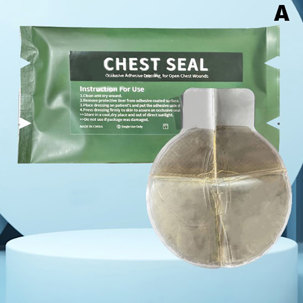 Vent Chest Seal Occlusive Adhesive Dressing for Open Chest Wou