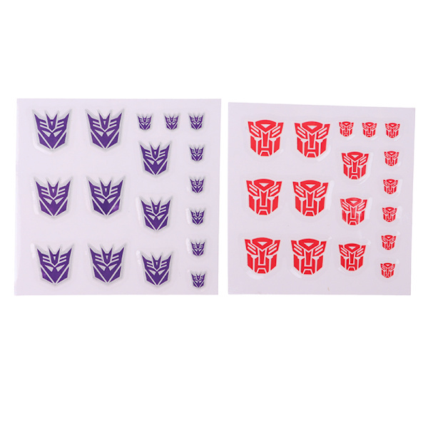 Transformation Toys Stickers Anime Decepticons Autobots G1 Symb Red
