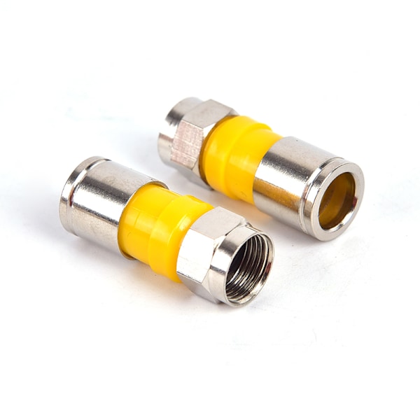 10st RG6 F Typ Kompression 2,8cm Snap Seal Plug Connector Wat