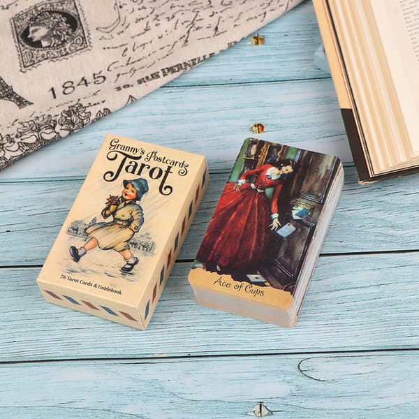 1Set Granny's Postcards Tarot English Version Guide Fortune Tel