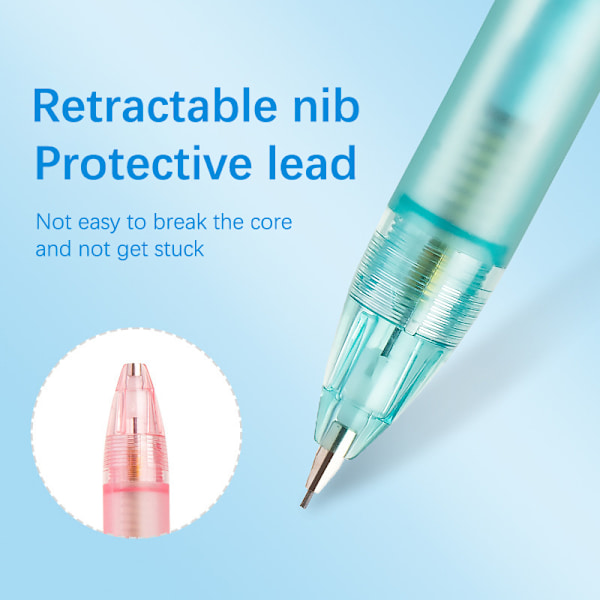 Enfärgad presstyp Automatisk penna e Mekanisk penna Wri 0.5