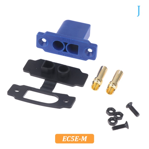 Monterbar kontakt XT60E XT90E EC5E EC8E med cover Hög ström XT J