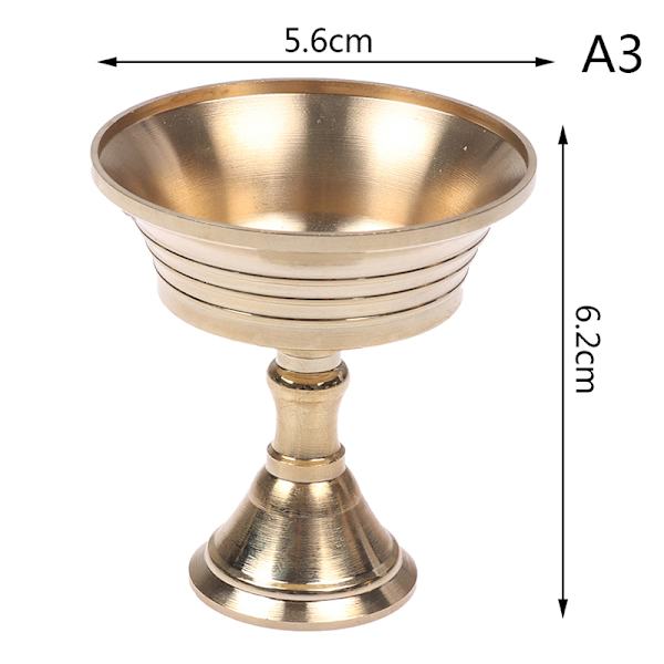 Multi-Size gyllene kopparlegering Ljusstake Ljusstake Candel A3