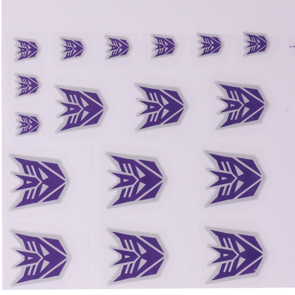 Transformation Toys Stickers Anime Decepticons Autobots G1 Symb Red