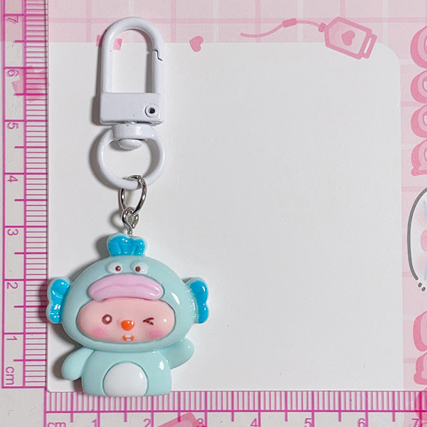 e Cartoon Anime Nyckelring Student Ryggsäck Case Pendan A5
