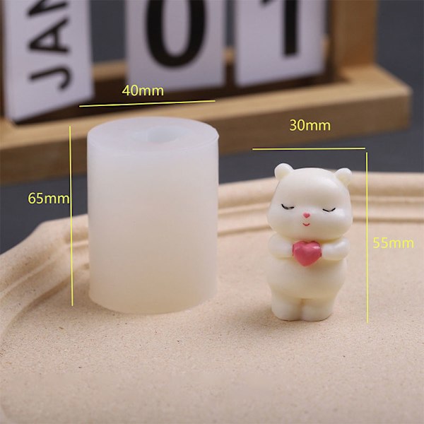 e Bear Form Mini form Candle Making Candle Aromat C