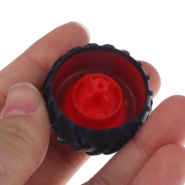 10ST PC Toy Wheel Gummi Fälgar Däck DIY Mini Technology 4WD Col H