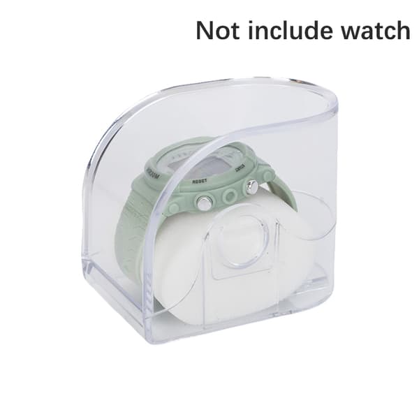 1 st rektangulär genomskinlig låda Watch Display Förvaring H