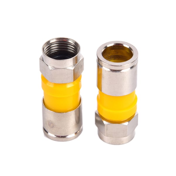 10st RG6 F Typ Kompression 2,8cm Snap Seal Plug Connector Wat