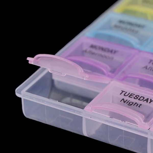 28 Cell Piller Box Hel månad Medicin Organizer Vecka 7 dagar Tab