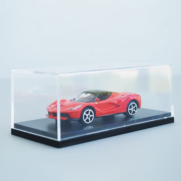 1 st Acrylic Display Case passar för 1:64 Mini Size Dammtät Clea