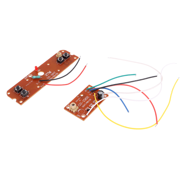 4CH RC bilfjärrkontroll 27MHz PCB-kretssändare och Rec