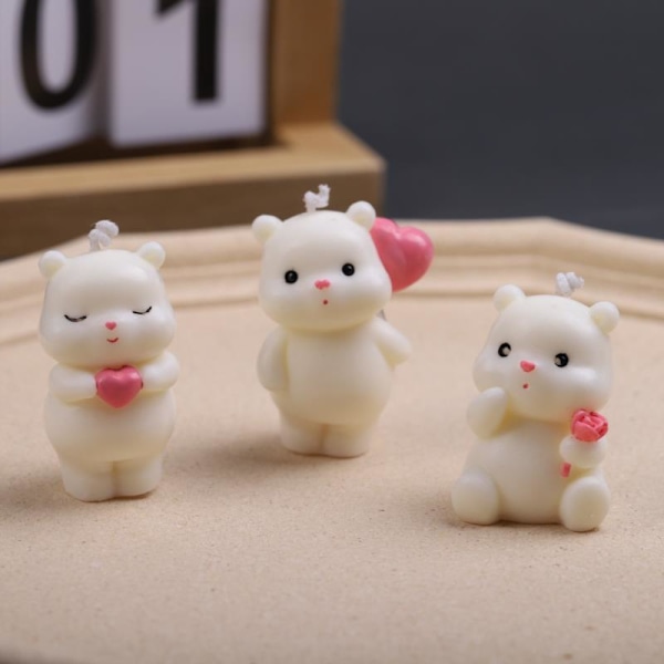 e Bear Form Mini form Candle Making Candle Aromat C