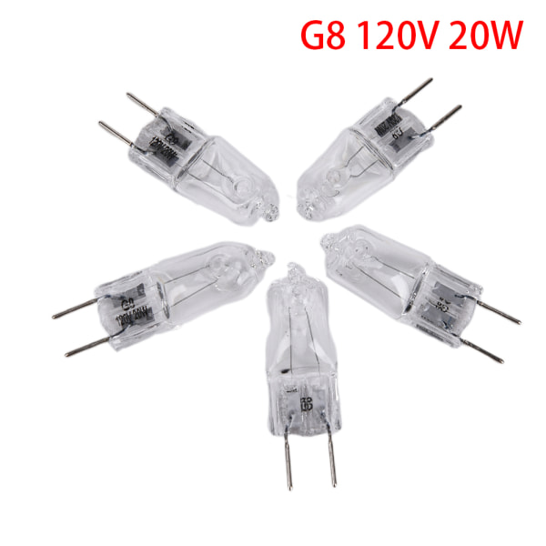 10st G8 120V 20W Halogenljuslampa Lampa Volt G8 Pin