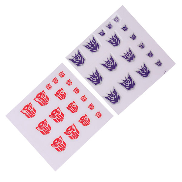 Transformation Toys Stickers Anime Decepticons Autobots G1 Symb Red
