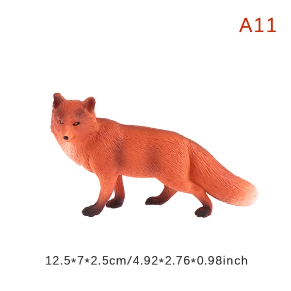 Mini Fox Modeller Hem Trädgård Statyer Ornament Figurine Decor Ac A11